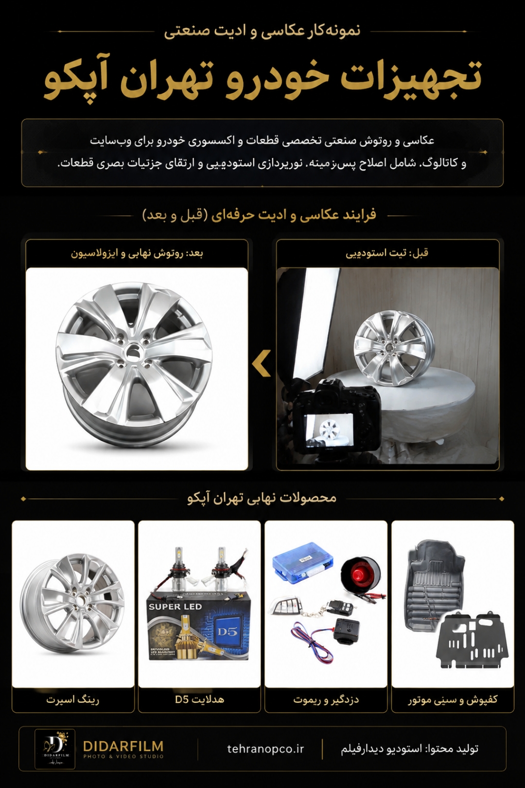 نمونه‌کار تجهیزات خودرو